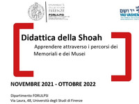 Corso in Didattica della Shoah all'Università di Firenze